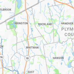 Aerial Photography Map of Hanson, MA Massachusetts