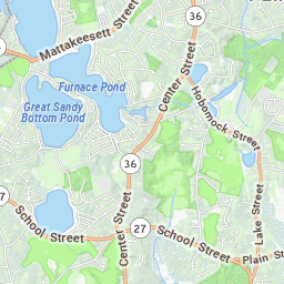 Map of Hanson, MA, Massachusetts